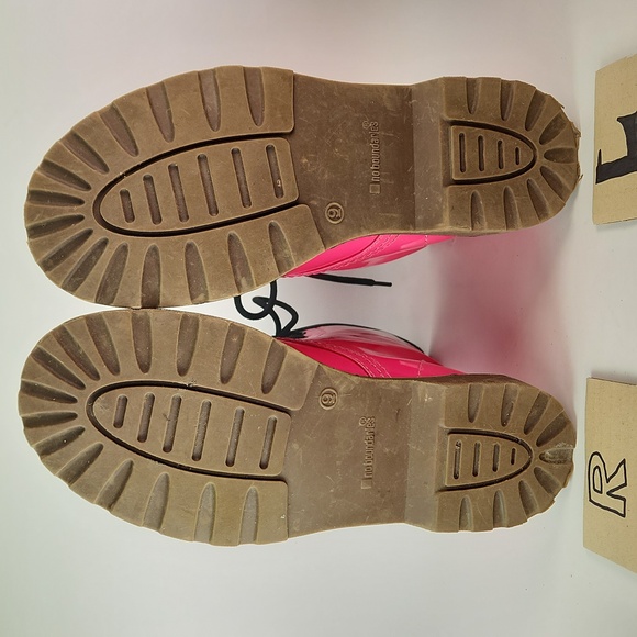 No Boundaries NATASHA Pink 7 Eyelet Combat Boots, Size 9 - Picture 14 of 17